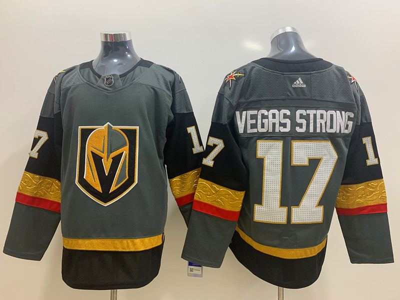 Men's Vegas Golden Knights #17 Gray Breakaway Jersey